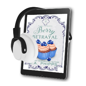 AUDIOBOOK. Berry Betrayal Book 4 in The Cozy Café Mysteries.