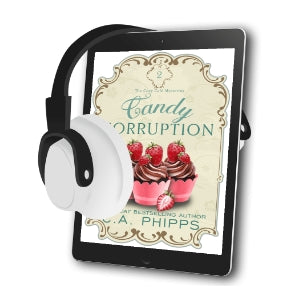 AUDIOBOOK. Candy Corruption. Book 2 in The Cozy Café Mysteries.
