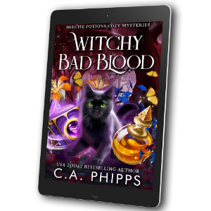 EBOOK. Witchy Bad Blood. Book 4 in the Midlife Potions series.