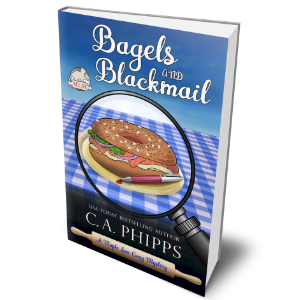 Bagels & Blackmail cozy mystery