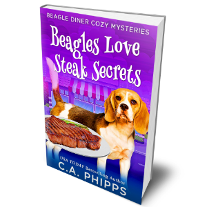 Beagles Love Steak Secrets cozy mystery